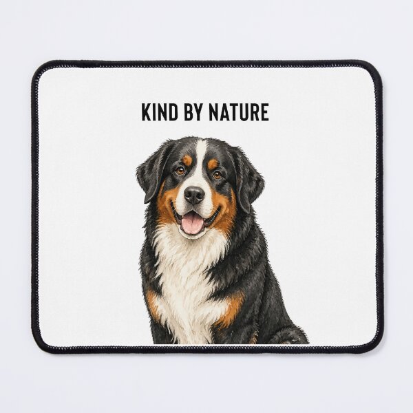 Item preview, Kind by Nature Bernese Mountain Dog | Watercolor Dog Illustration designed and sold by PAPIRO SIGLO XXI.