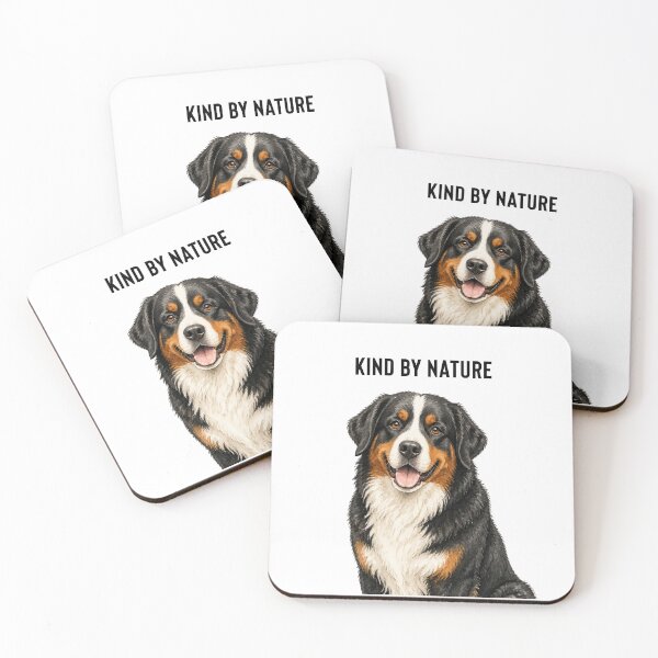 Item preview, Kind by Nature Bernese Mountain Dog | Watercolor Dog Illustration designed and sold by PAPIRO SIGLO XXI.