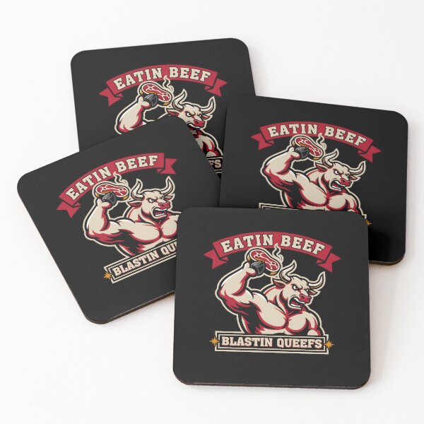 Item preview, Eatin Beef Blastin Queefs Bold Adult Meme with BBQ Vibes designed and sold by Redgiant87x.