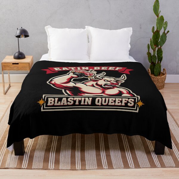 Item preview, Eatin Beef Blastin Queefs Bold Adult Meme with BBQ Vibes designed and sold by Redgiant87x.