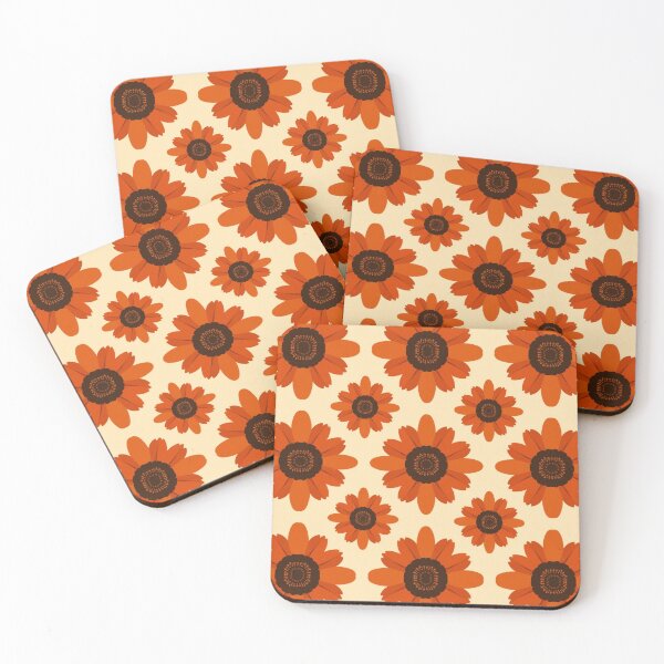Item preview, Echinacea Flat Graphic Bold Retro Seamless Pattern designed and sold by Inkworksbyshery.