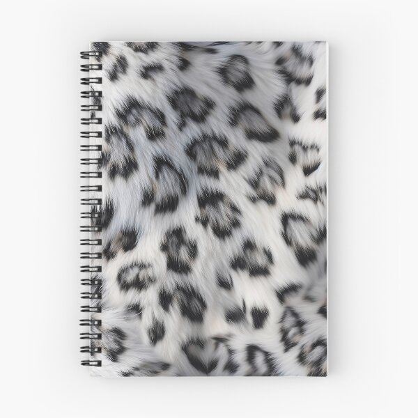 Item preview, Snow Leopard Back Fur Pattern - Realistic White & Grey Design designed and sold by Nine Lives Studio.