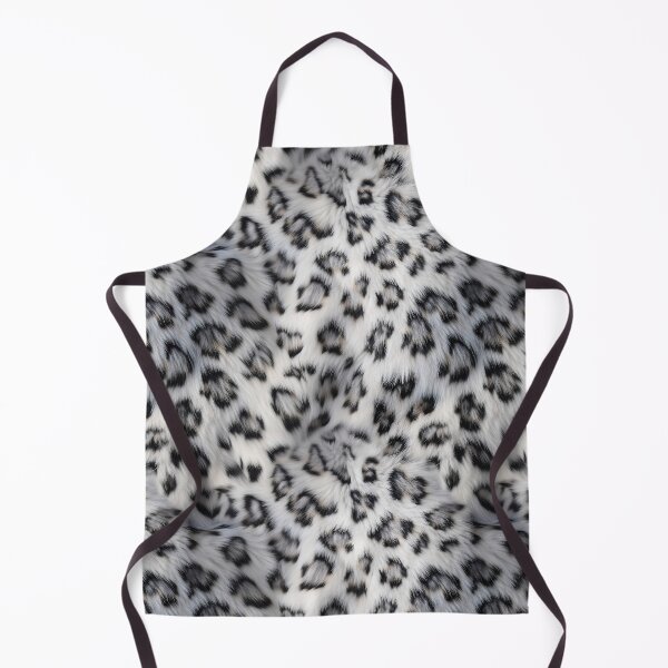 Item preview, Snow Leopard Back Fur Pattern - Realistic White & Grey Design designed and sold by Nine Lives Studio.