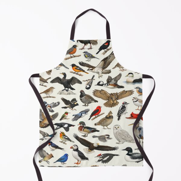 Item preview, Native Birds of Maine Retro Style Identification Chart designed and sold by kakarikihill.