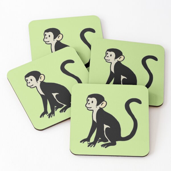 Item preview, Funny little monkey - squirrel monkey designed and sold by ZuriRetroPrints.