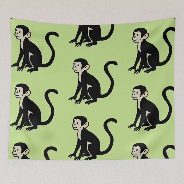 Item preview, Funny little monkey - squirrel monkey designed and sold by ZuriRetroPrints.
