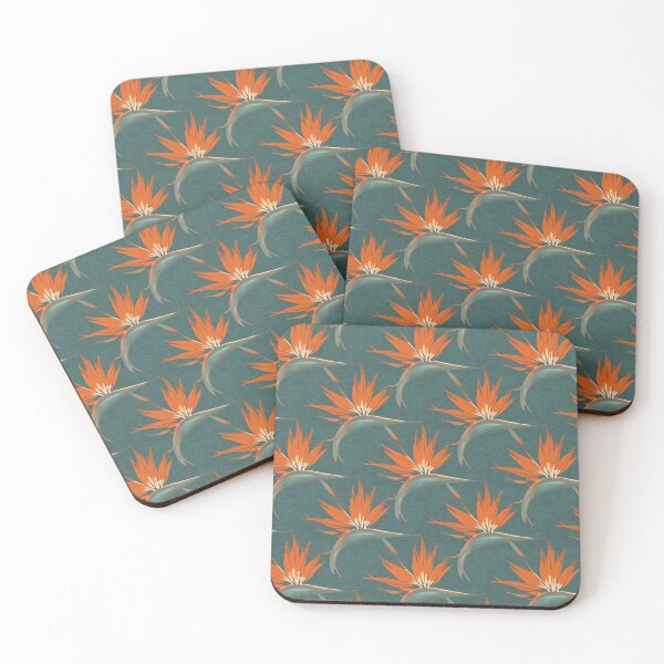 Item preview, Bird of Paradise Risograph Print Seamless Pattern designed and sold by Inkworksbyshery.