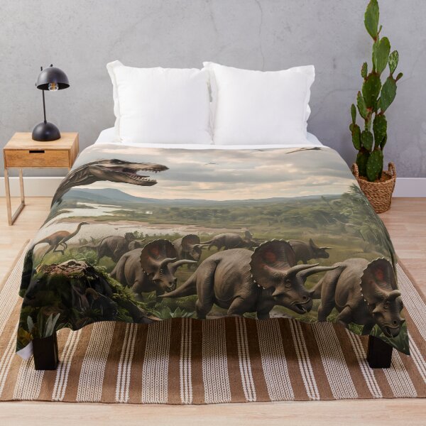 Item preview, Family Tyrannosaurus Rex Dinosaur World Jurassic Landscape Art designed and sold by ART ATTACK ZONE.