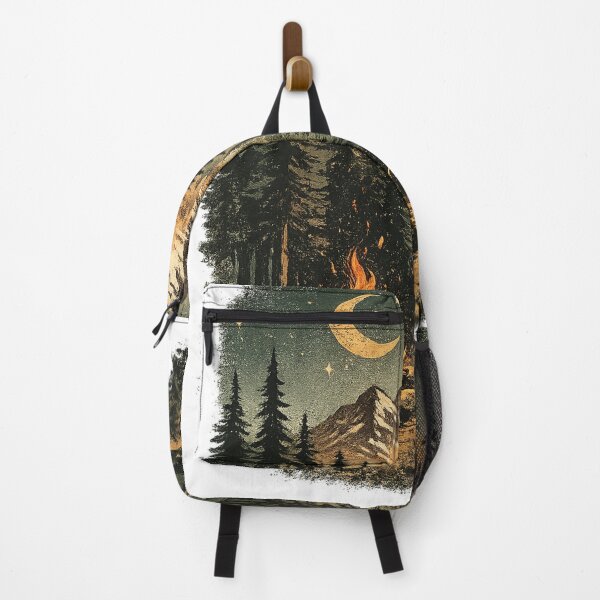 Item preview, Vintage Camping Mountain Night designed and sold by ZIZO1991.