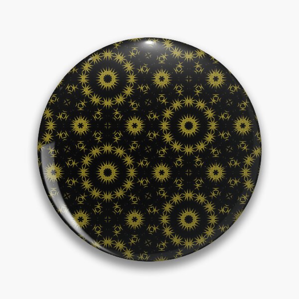 Item preview, Gold Celestial Geometric Pattern on Black designed and sold by SweetLilith.