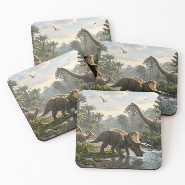 Item preview, Brother Tyrannosaurus Rex Dinosaur World Jurassic Landscape Art designed and sold by ART ATTACK ZONE.