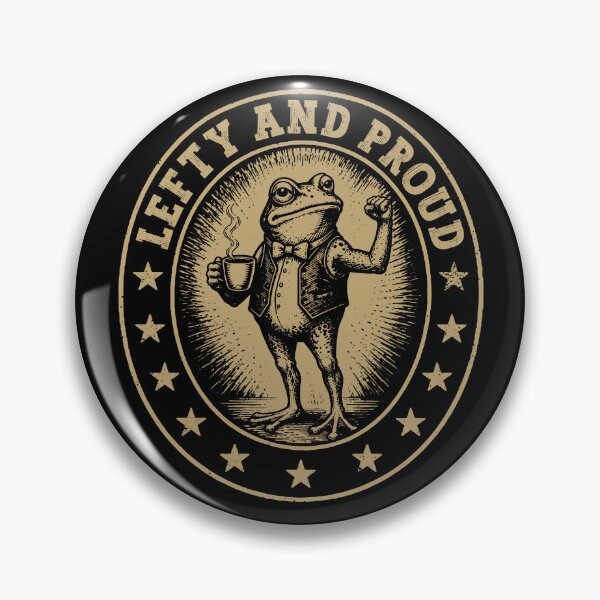 Item preview, Lefty And Proud - Funny Frog Meme For Left Handed Day designed and sold by gunaone-design.