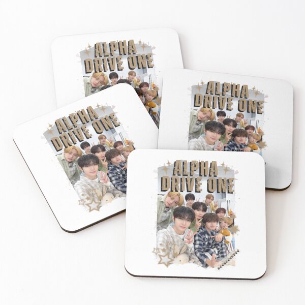 Item preview, ALPHA DRIVE ONEe (ALD1) Global KPOP Boy Group Black and White Collage Digital Art Portrait designed and sold by AJUNICE STUDIO.