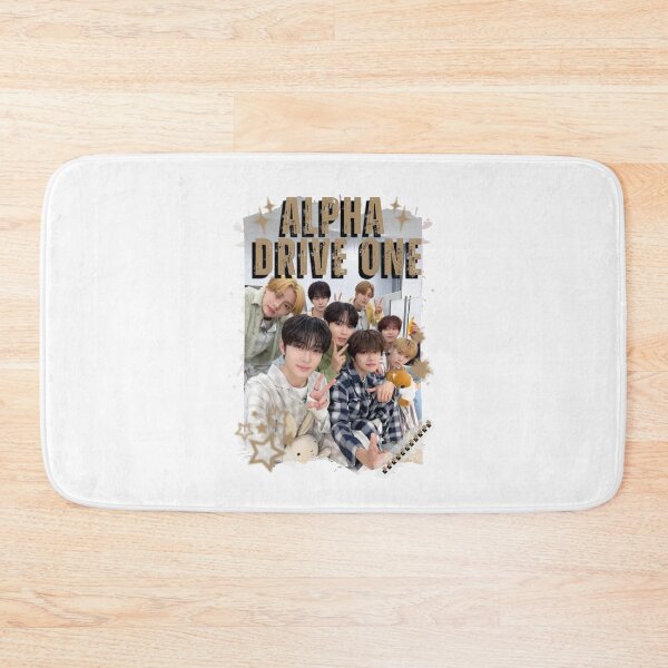 Item preview, ALPHA DRIVE ONEe (ALD1) Global KPOP Boy Group Black and White Collage Digital Art Portrait designed and sold by AJUNICE STUDIO.
