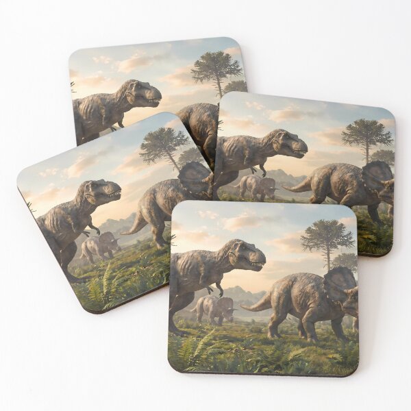 Item preview, Sister Tyrannosaurus Rex Dinosaur World Jurassic Landscape Art designed and sold by ART ATTACK ZONE.