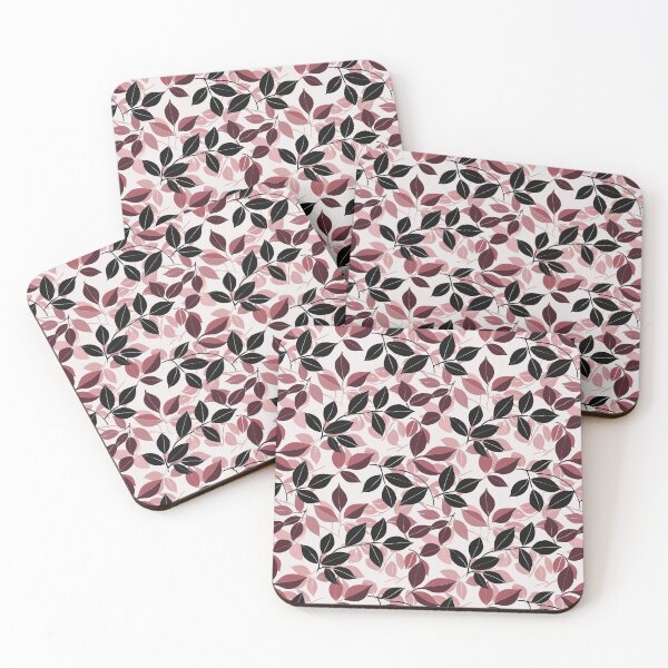 Item preview, Little Leaves Dusty Rose Burgundy designed and sold by Eclectic Monkey.