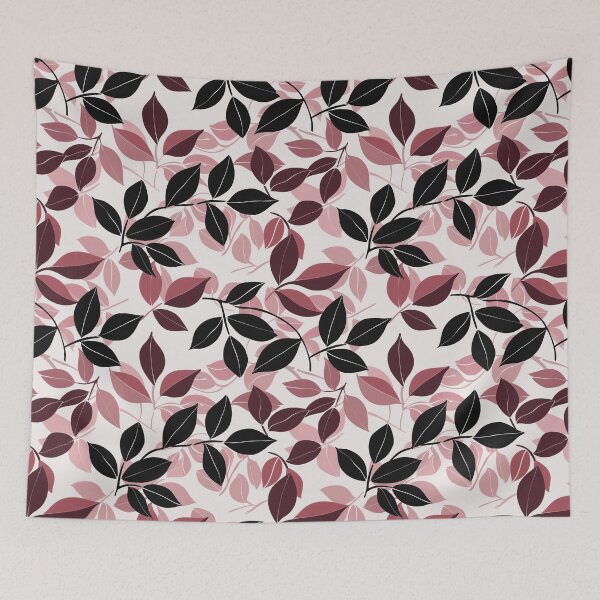 Item preview, Little Leaves Dusty Rose Burgundy designed and sold by Eclectic Monkey.