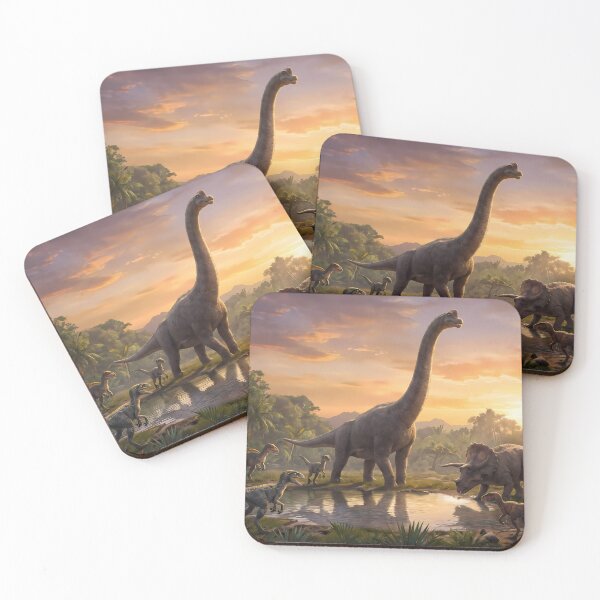Item preview, Son Tyrannosaurus Rex Dinosaur World Jurassic Landscape Art designed and sold by ART ATTACK ZONE.
