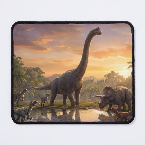 Item preview, Son Tyrannosaurus Rex Dinosaur World Jurassic Landscape Art designed and sold by ART ATTACK ZONE.