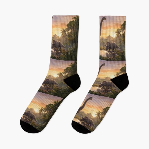 Item preview, Son Tyrannosaurus Rex Dinosaur World Jurassic Landscape Art designed and sold by ART ATTACK ZONE.