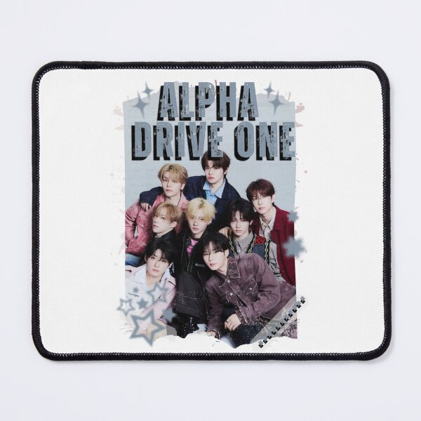 Item preview, ALPHA DRIVE ONEe (ALD1) Global KPOP Boy Group Black and White Collage Digital Art Portrait designed and sold by AJUNICE STUDIO.