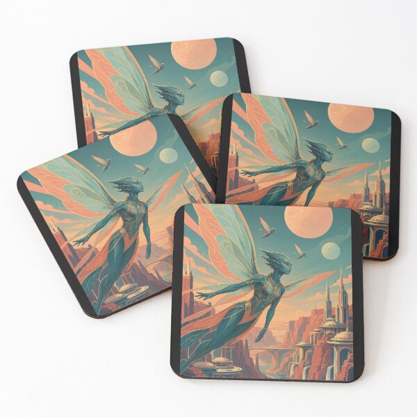 Item preview, Skyborne Guardian of the Coral Moon Kingdom  designed and sold by Sketchlegacy.
