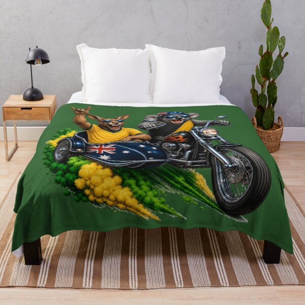 Item preview, Aussie Kangaroo & Koala Motorcycle Rocking the Outback designed and sold by FREENATION2026.
