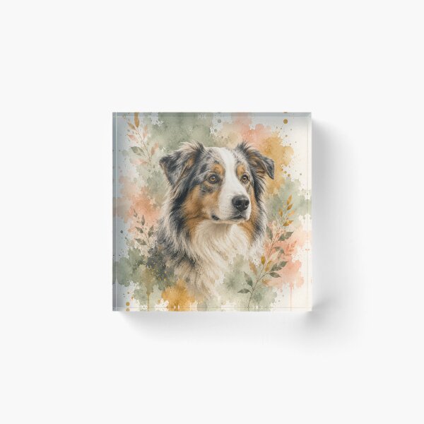 Item preview, Australian Shepherd Watercolor T-Shirt | Artistic Dog Lover Tee | Boho Pet Gift | Watercolor Aussie Shirt | Unisex Graphic Tee designed and sold by TimberTail8.
