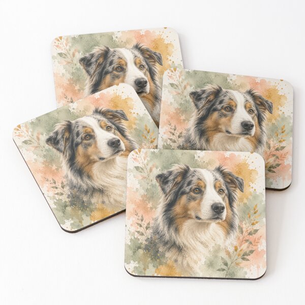 Item preview, Australian Shepherd Watercolor T-Shirt | Artistic Dog Lover Tee | Boho Pet Gift | Watercolor Aussie Shirt | Unisex Graphic Tee designed and sold by TimberTail8.