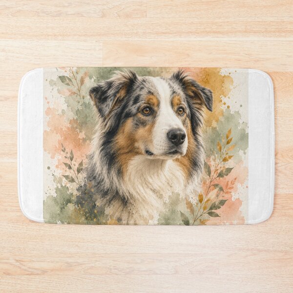 Item preview, Australian Shepherd Watercolor T-Shirt | Artistic Dog Lover Tee | Boho Pet Gift | Watercolor Aussie Shirt | Unisex Graphic Tee designed and sold by TimberTail8.