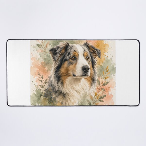 Item preview, Australian Shepherd Watercolor T-Shirt | Artistic Dog Lover Tee | Boho Pet Gift | Watercolor Aussie Shirt | Unisex Graphic Tee designed and sold by TimberTail8.