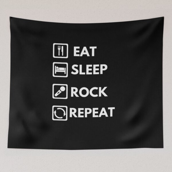 Item preview, Eat sleep ROCK repeat essential design. designed and sold by J0n(-)enr.