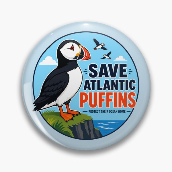 Item preview, Save Atlantic Puffins | Wildlife Conservation  designed and sold by Myra365Art.