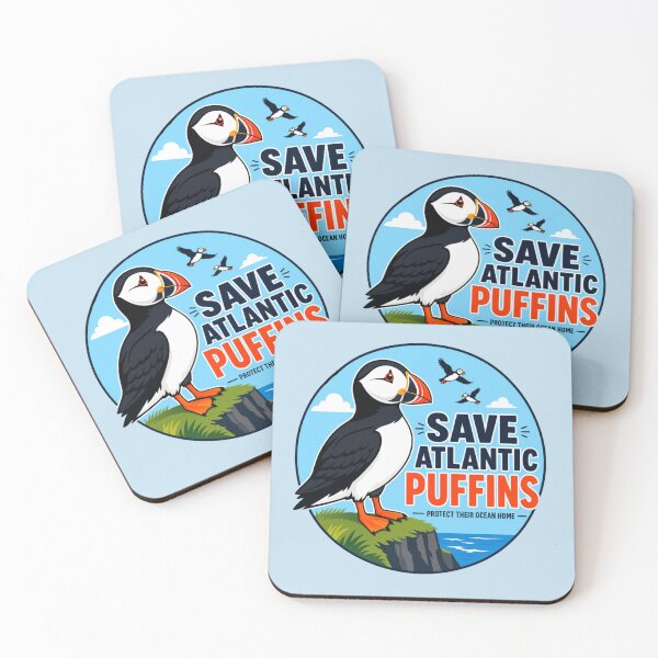 Item preview, Save Atlantic Puffins | Wildlife Conservation  designed and sold by Myra365Art.
