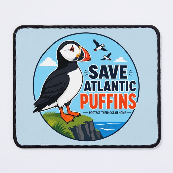 Item preview, Save Atlantic Puffins | Wildlife Conservation designed and sold by Myra365Art.