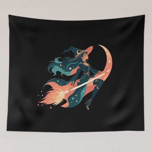 Item preview, Moonrider Witch and the Celestial Crescent  designed and sold by Sketchlegacy.