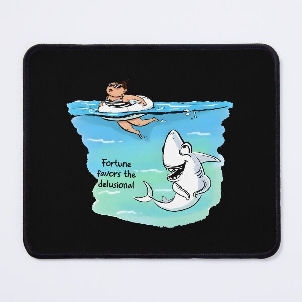 Item preview, Fortune Favors the Delusional designed and sold by FreakToons.