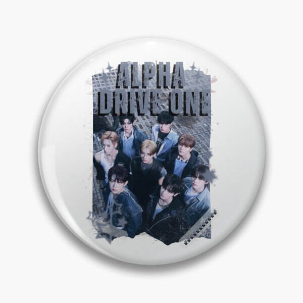 Item preview, ALPHA DRIVE ONEe (ALD1) Global KPOP Boy Group Black and White Collage Digital Art Portrait designed and sold by AJUNICE STUDIO.