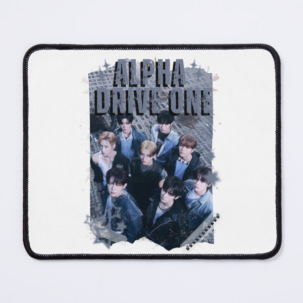 Item preview, ALPHA DRIVE ONEe (ALD1) Global KPOP Boy Group Black and White Collage Digital Art Portrait designed and sold by AJUNICE STUDIO.