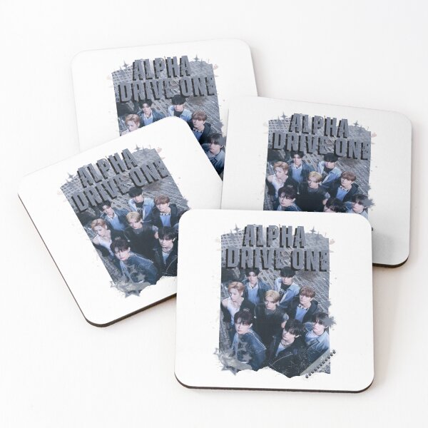 Item preview, ALPHA DRIVE ONEe (ALD1) Global KPOP Boy Group Black and White Collage Digital Art Portrait designed and sold by AJUNICE STUDIO.