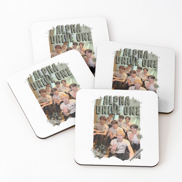 Item preview, ALPHA DRIVE ONEe (ALD1) Global KPOP Boy Group Black and White Collage Digital Art Portrait designed and sold by AJUNICE STUDIO.