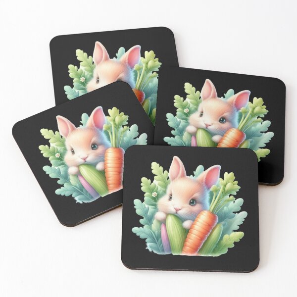 Item preview, Adorable Bunny with Vegetables designed and sold by Codavid85.