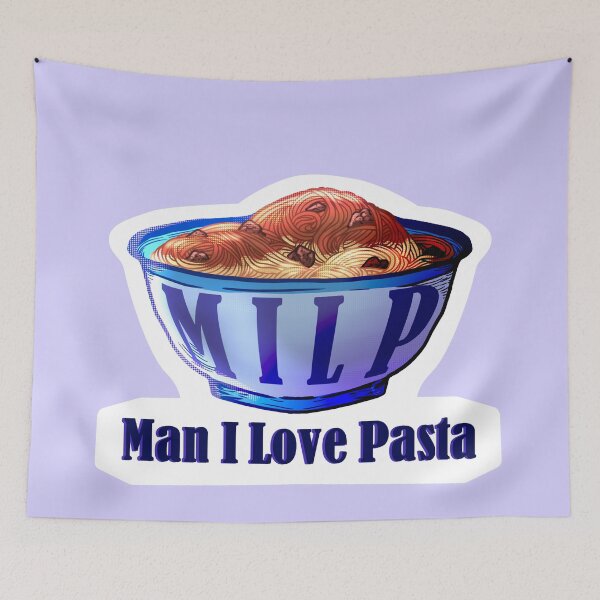 Item preview, Man, I Love Pasta designed and sold by EmeraldMintLeaf.