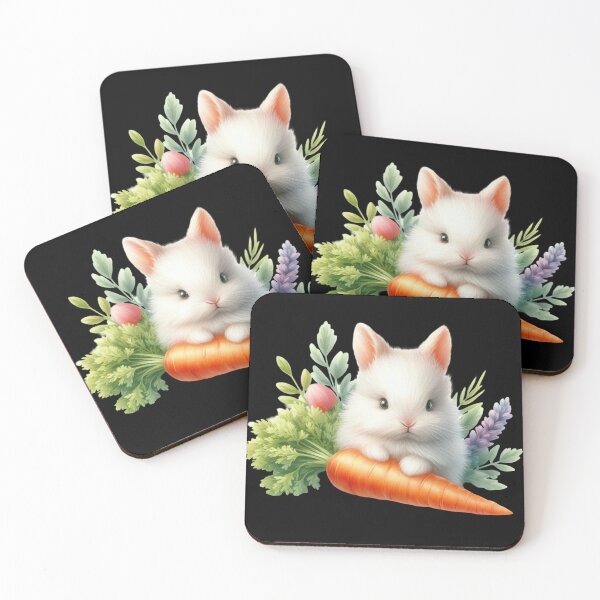 Item preview, Adorable Bunny with Vegetables designed and sold by Codavid85.