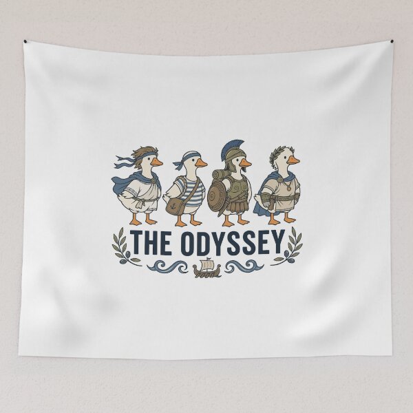 Item preview, Cute Funny Greek Ducks Odyssey Adventure Cartoon Crew designed and sold by Krasnovaovaova.