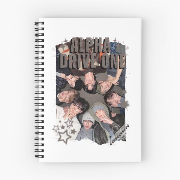 Item preview, ALPHA DRIVE ONEe (ALD1) Global KPOP Boy Group Black and White Collage Digital Art Portrait designed and sold by AJUNICE STUDIO.