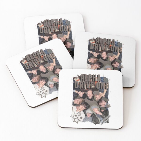 Item preview, ALPHA DRIVE ONEe (ALD1) Global KPOP Boy Group Black and White Collage Digital Art Portrait designed and sold by AJUNICE STUDIO.