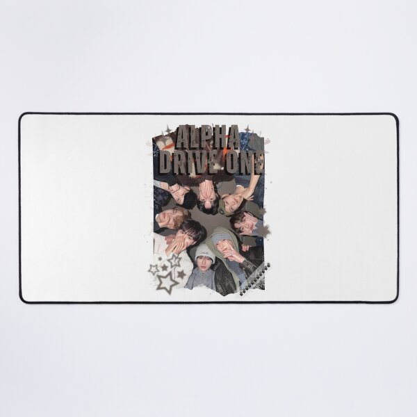 Item preview, ALPHA DRIVE ONEe (ALD1) Global KPOP Boy Group Black and White Collage Digital Art Portrait designed and sold by AJUNICE STUDIO.