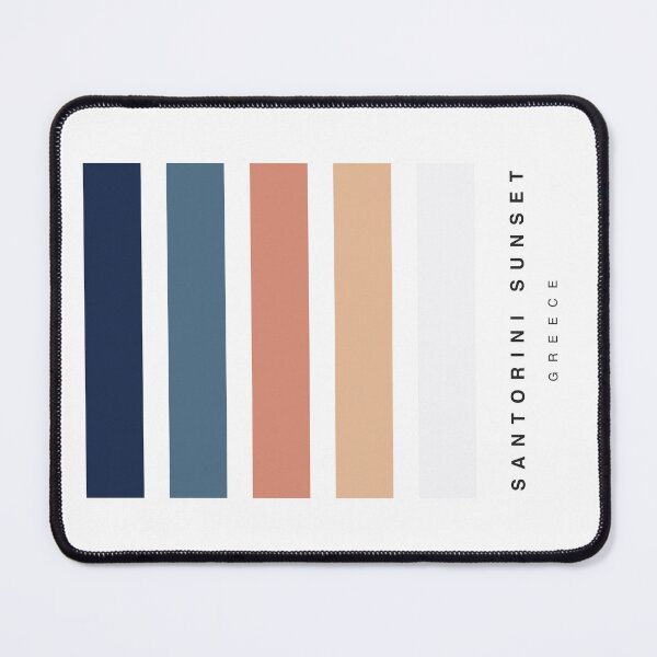 Item preview, ‘Santorini Sunset’ Travel Hue Palette designed and sold by The Colourful Game.