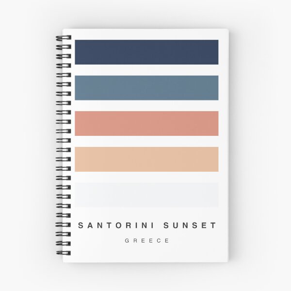 Item preview, ‘Santorini Sunset’ Travel Hue Palette designed and sold by The Colourful Game.